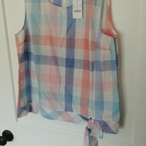 NWT - JCrew Factory Gingham Tank
